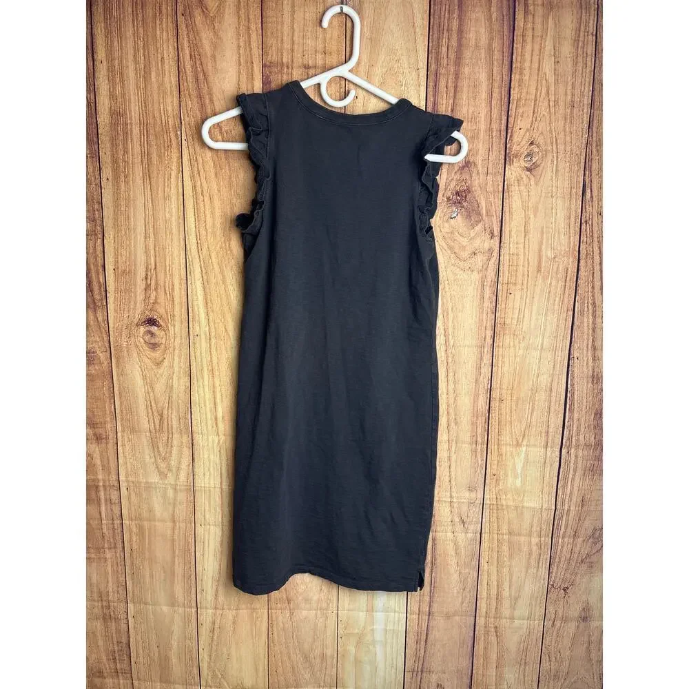 Universal Thread Ruffle Sleeve Tshirt Dress Mineral Wash Gray Women's Size XS - Picture 5 of 6